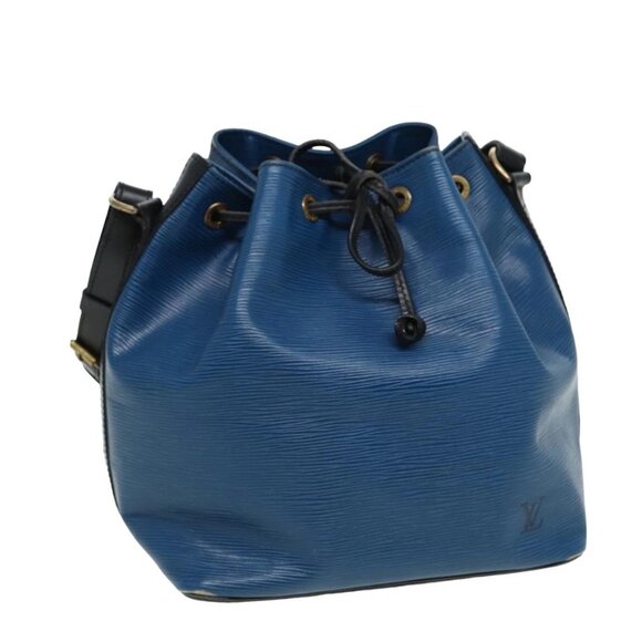 LOUIS VUITTON Epi Petit Noe Shoulder Bag By color Black Blue M44152 Auth yk13363 - Picture 1 of 16